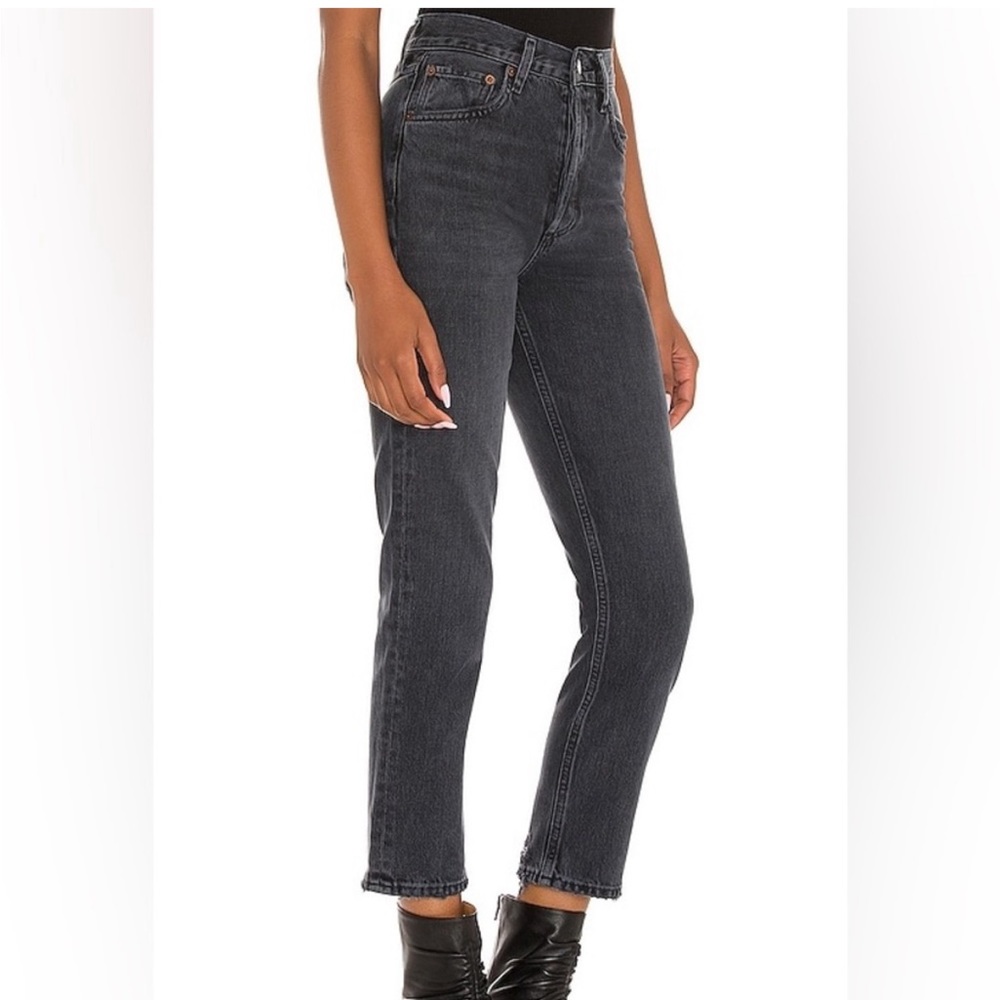 AGOLDE Riley High Rise Straight Crop Jeans in Edit size 27